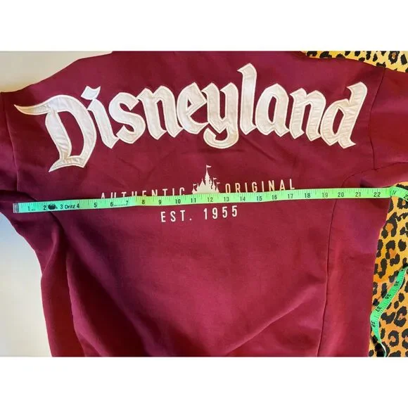 Disneyland Logo Est 1955 Authentic Original Zipped Red Hoodie Sz XS - Picture 5 of 6